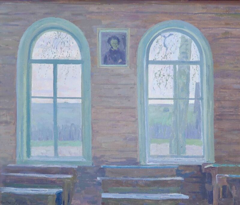 Картина В.М. Сидорова «Школа. Светлая ночь»