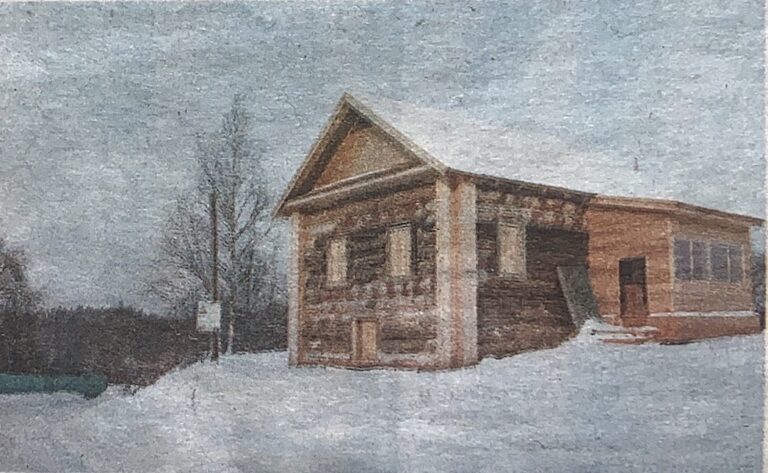 Фотография из газеты реставрации дома лоцмана