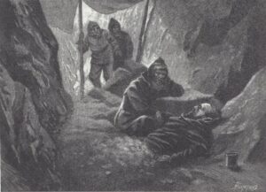Смерть Беринга. Рисунок 1898 года.