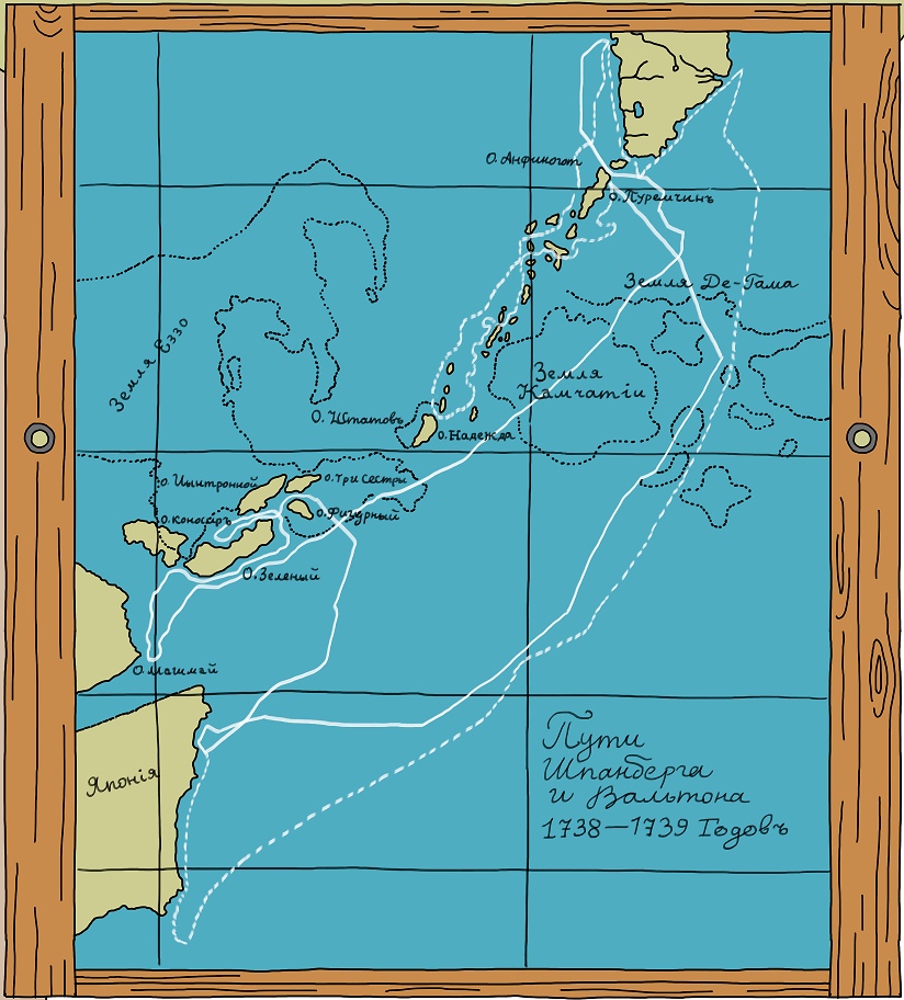 Карта с маршрутомюжного отряда Вилим Вальтон