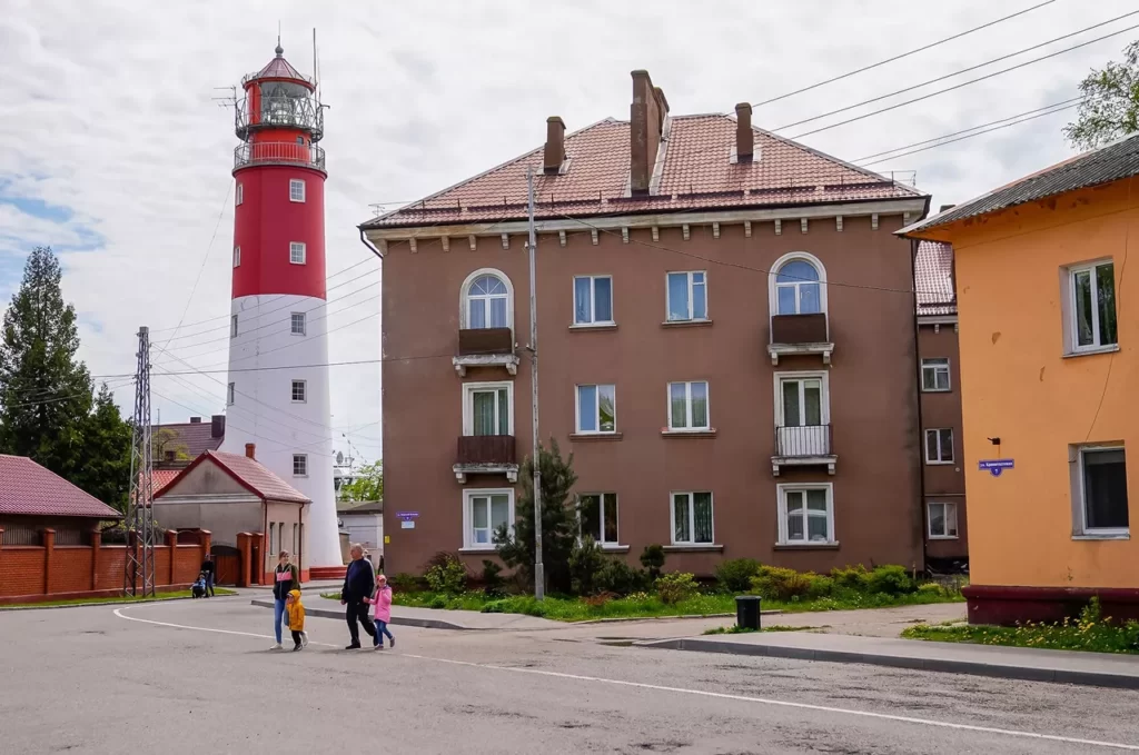 Маяк в городе Балтийске - самый западный маяк в России