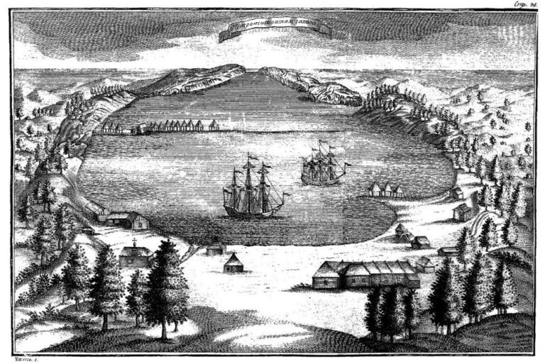 Гавань будущего Петропавловска-Камчатского. 1755 год