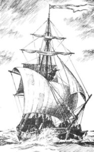 Гукор «Святой Пётр» был построен участниками Второй камчатской экспедиции на острове Беринга из разбившегося одноимённого пакетбота 