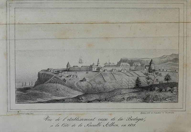 Крепость Росс в 1828 году