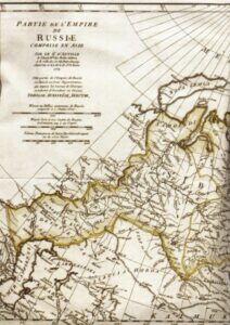 Карта России из издания: Voltaire F.M. Histore de l'Empire de Russie sous Pierre le Grand. T.1-2. 1759-1763