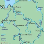 Карта путешествия из Твери в Петербург