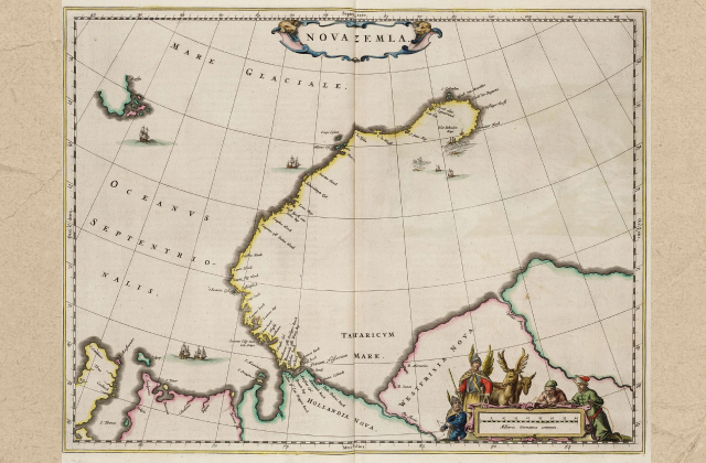 Карта Новой Земли (атлас Ван Лона 1664 год)