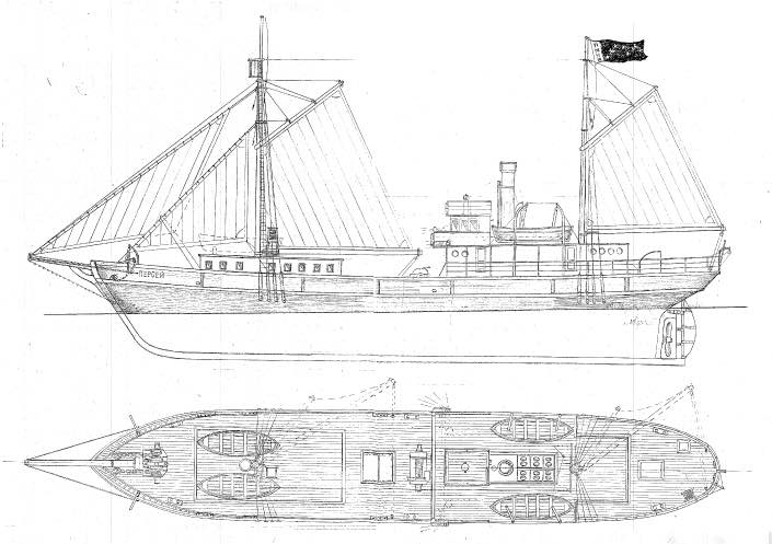 Схема судна «Персей». 