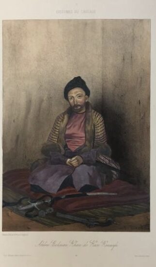 Гагарин Г.Г. Костюмы народов Кавказа. Абдурахман ибн Умар, хан (1841-1847). 1845 год